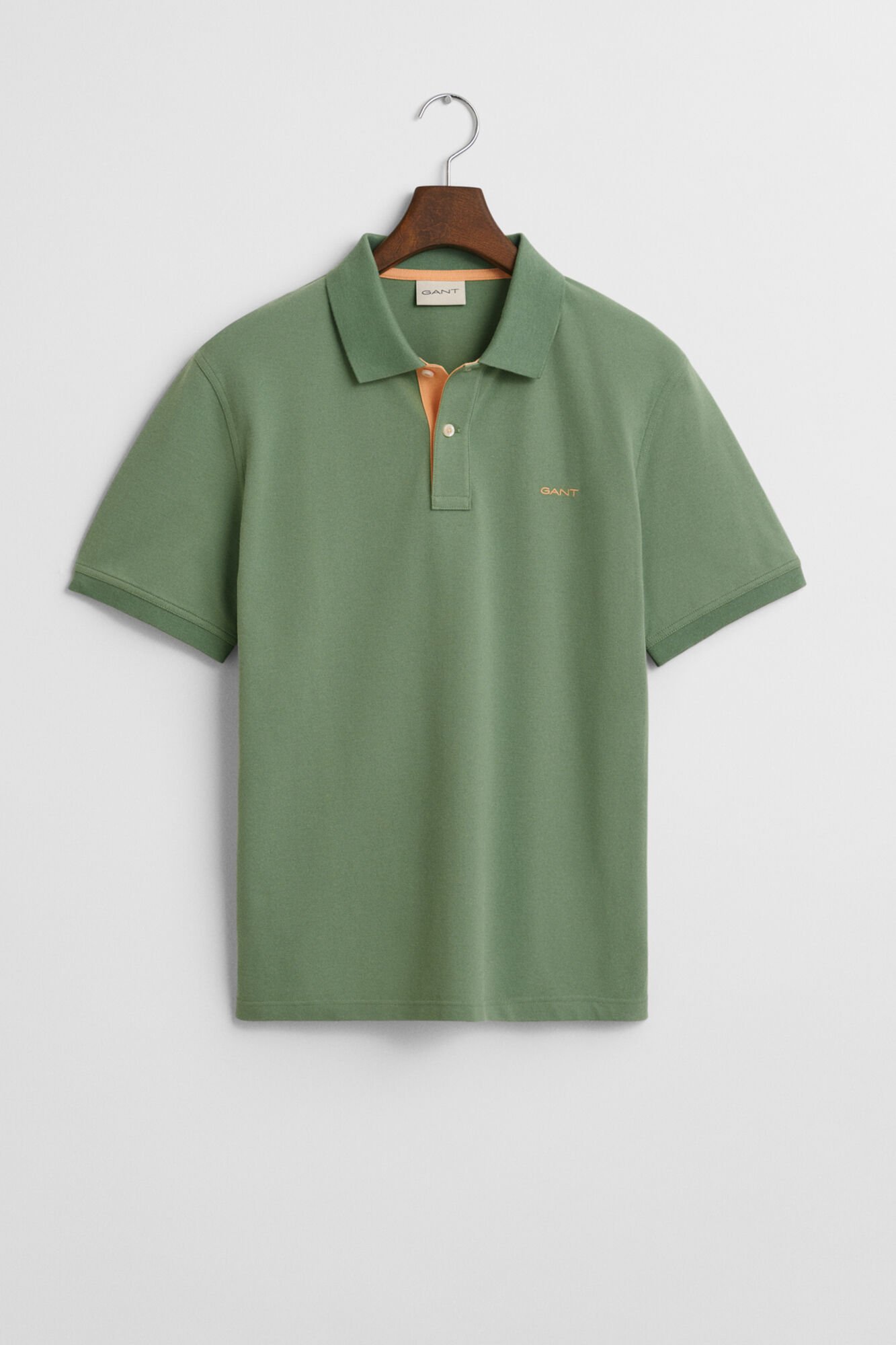 Gant Polo piqu&eacute; contrastante Verde