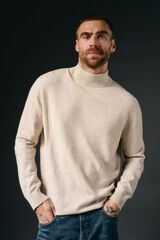 OOTO Camisola gola perkins Tostado