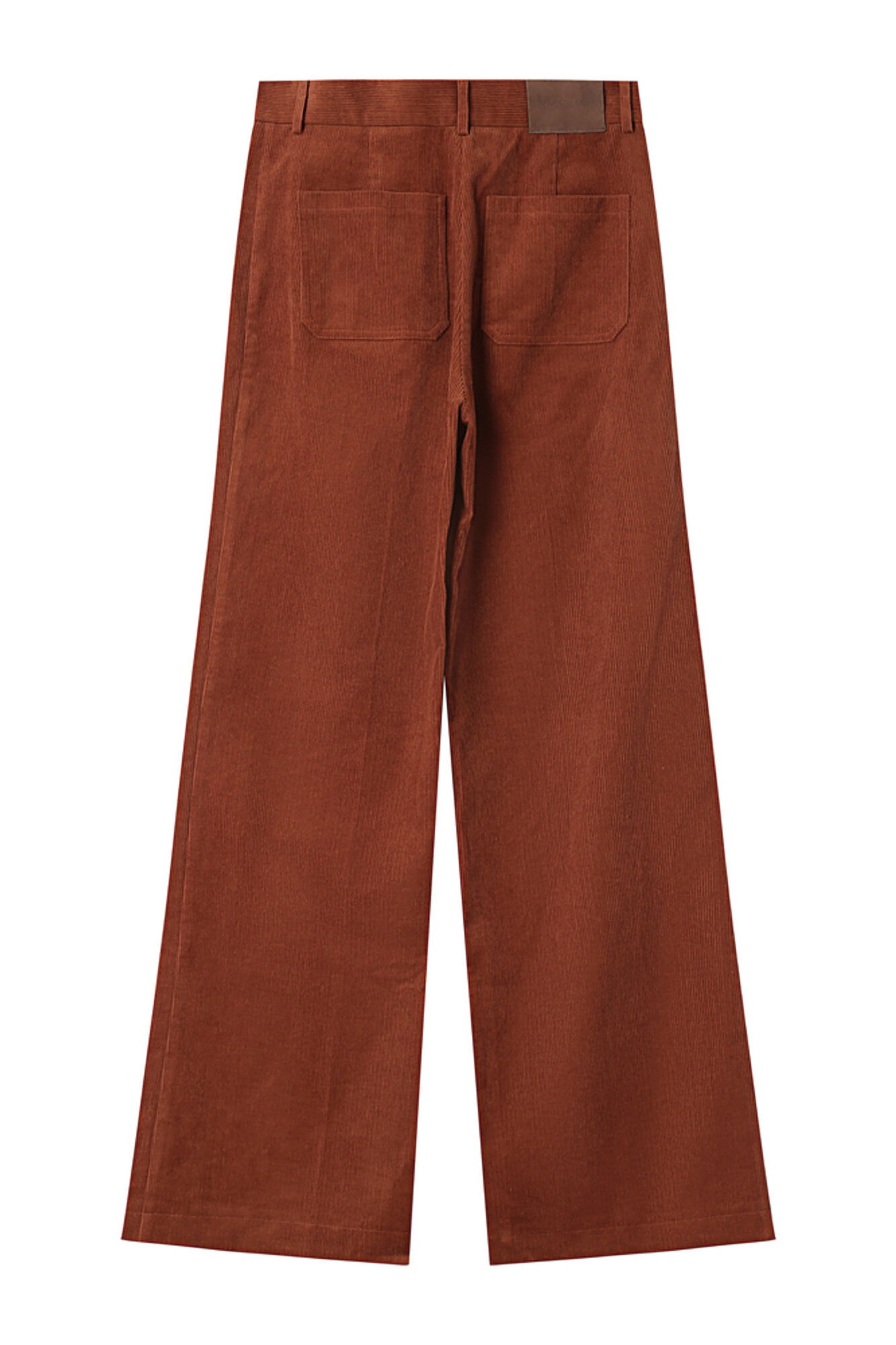 Grace & Mila Cal&ccedil;a de veludo cotel&ecirc; com bolsos frontais Laranja