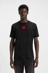 HUGO T-shirt de manga curta Preto