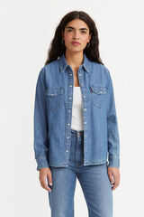 Cortefiel Levi's® denim shirt  Blue