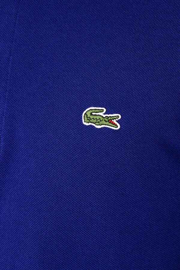 Cortefiel Polo shirt with stitched crocodile embroidery Navy