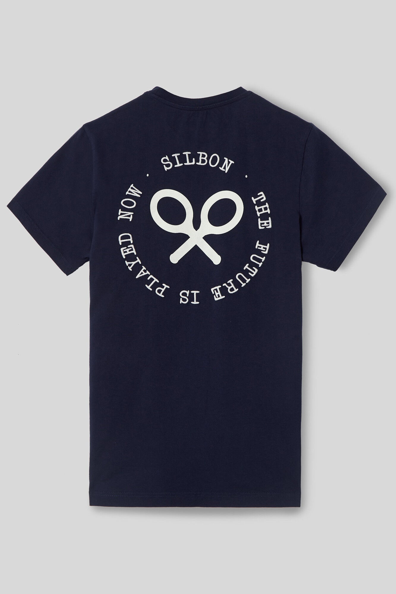 Silbon Navy blue Oxygen rackets T-shirt Navy