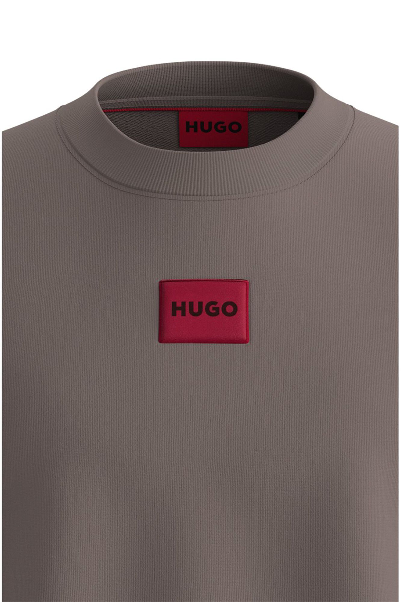 HUGO Sweatshirt gola redonda Castanho