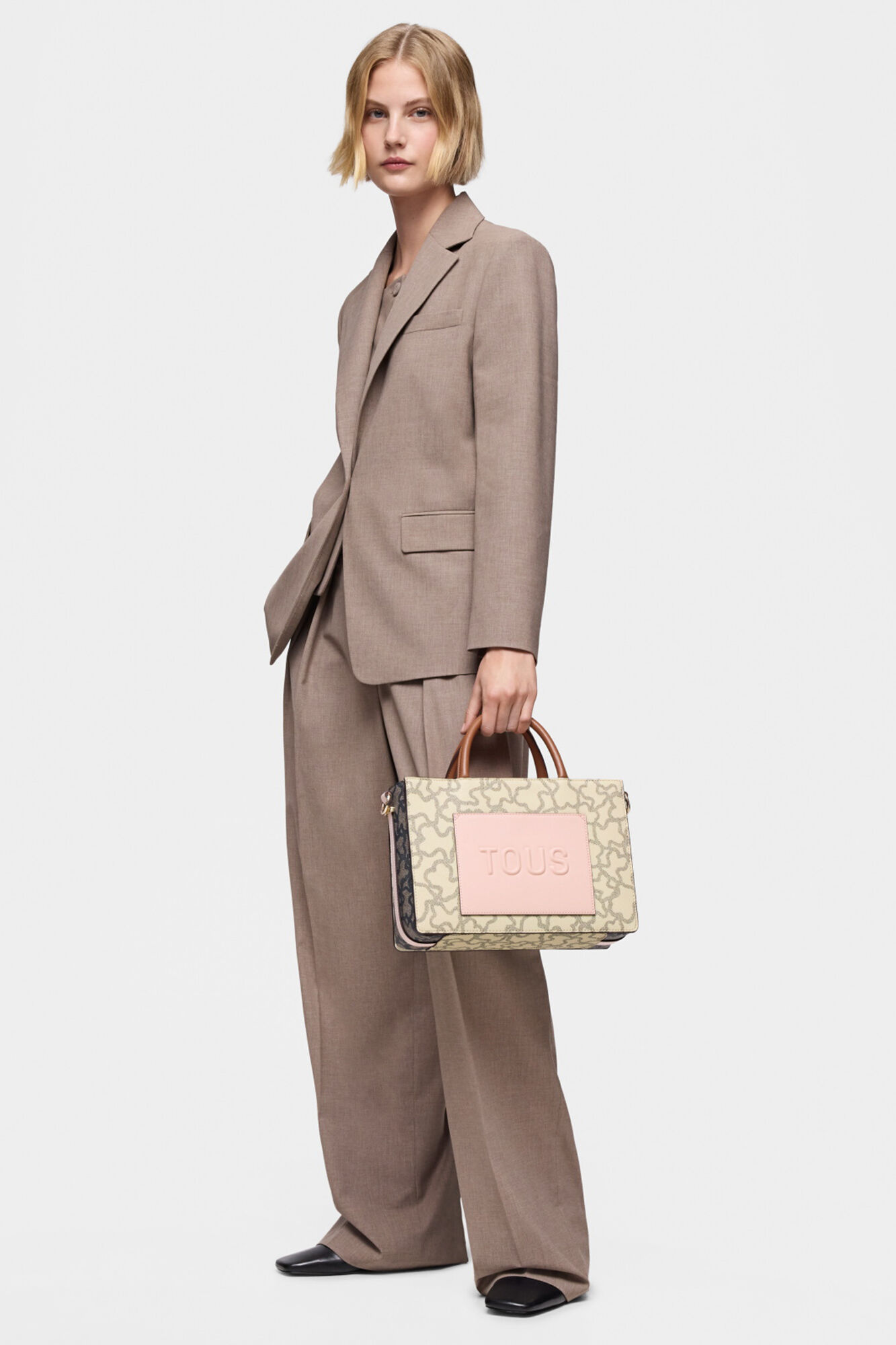 Tous Shopper mediano Amaya beige Kaos Icon