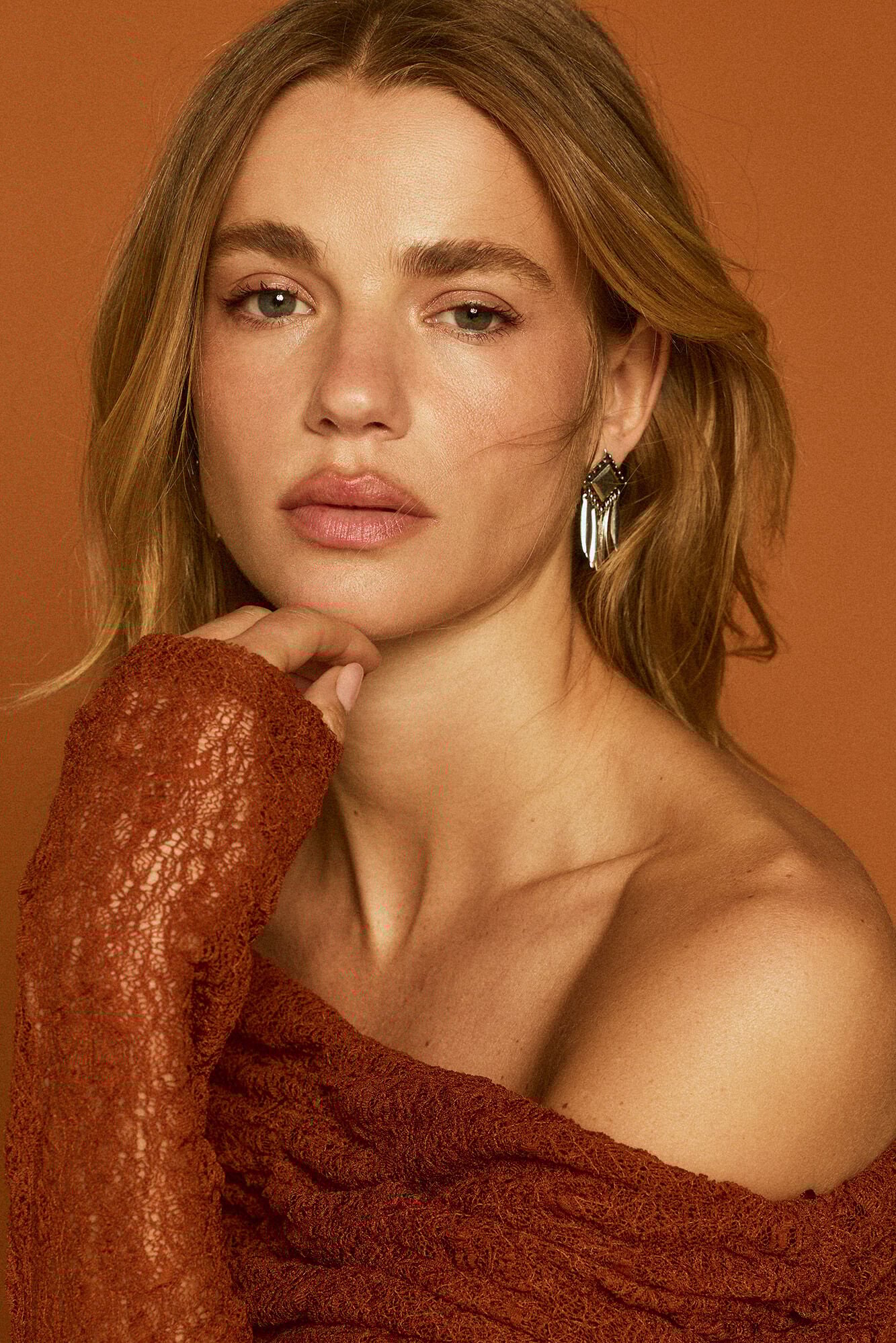 Slowlove Pendientes espigas met&aacute;licas