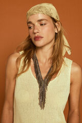 Slowlove Collar cascadas cadena Cinzento