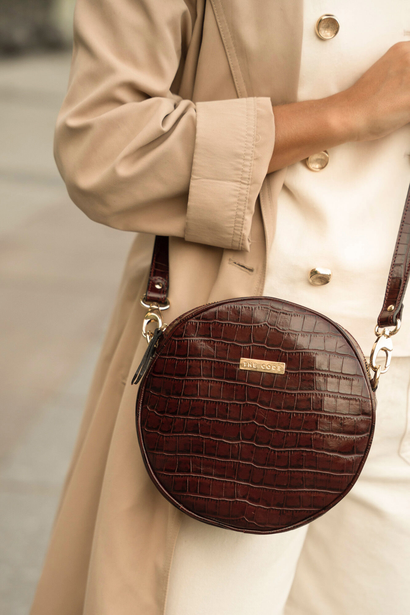 The Code Bolsa de ombro Olympia Coco Chocolate Castanho