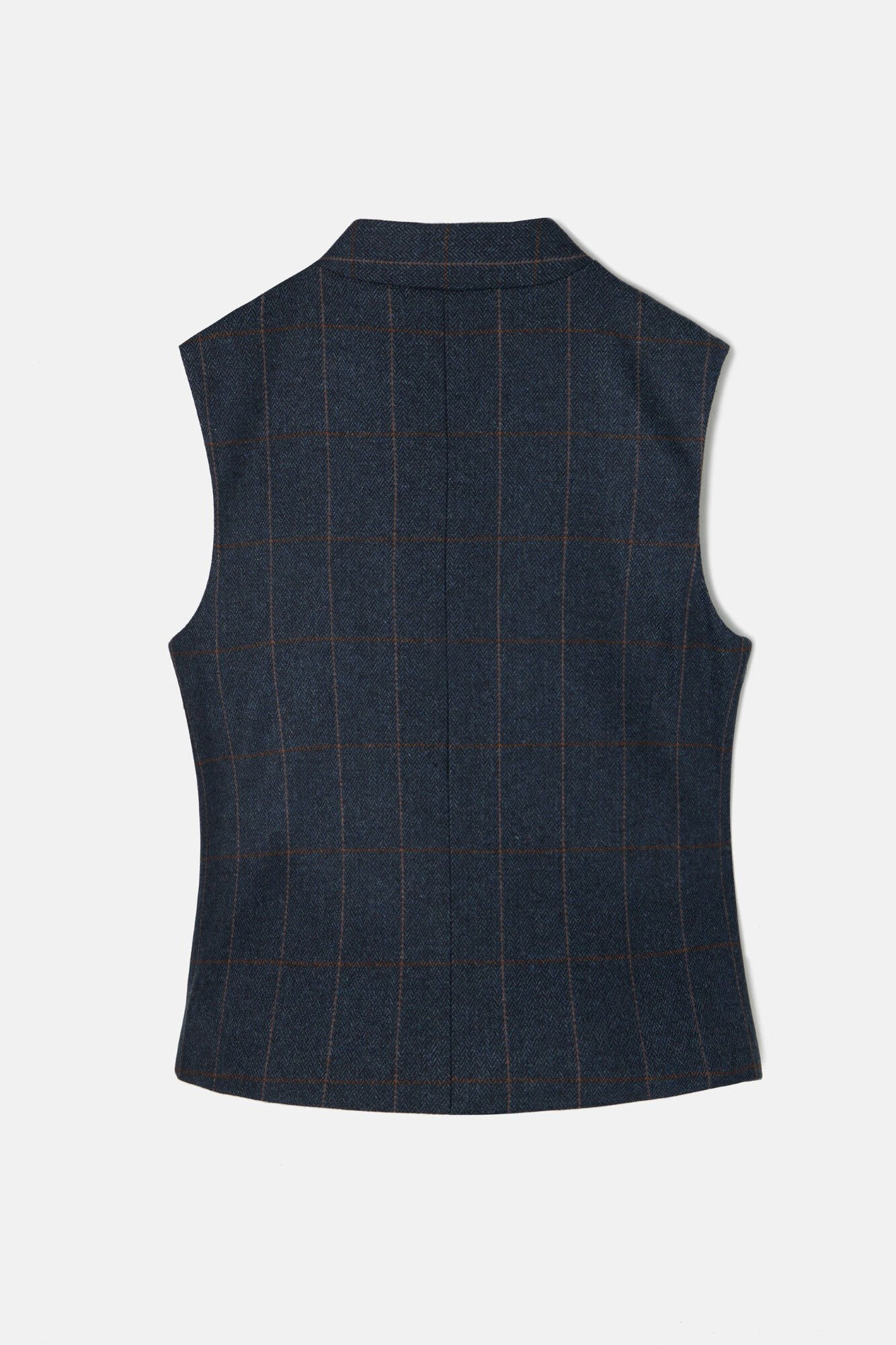 Silbon Herringbone herringbone vest Navy