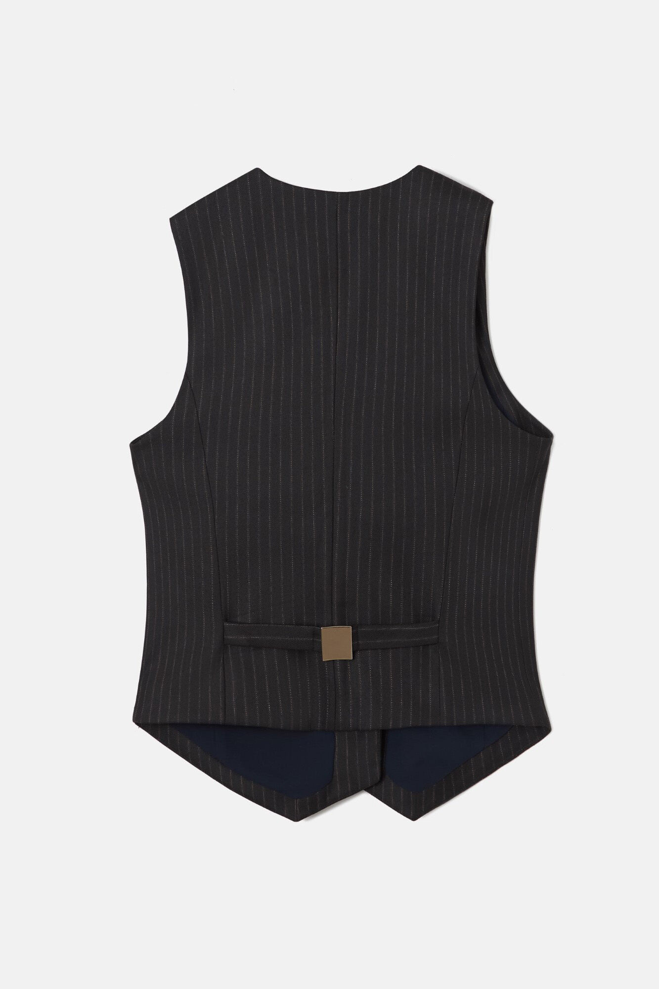 Silbon Pinstripe vest Grey