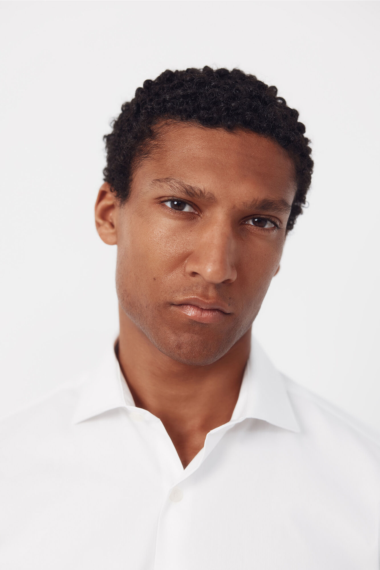 Cortefiel Plain easy-iron dress shirt White