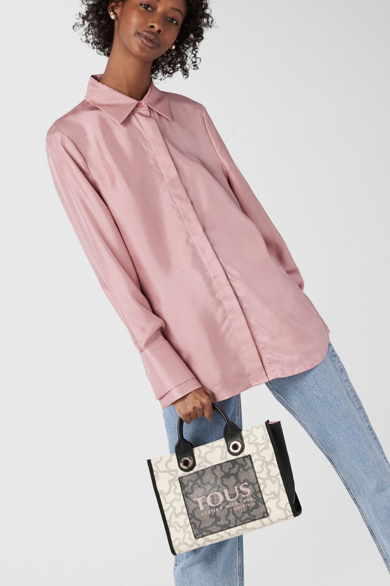 Tous Amaya Kaos Icon medium multi beige shopper bag Beige