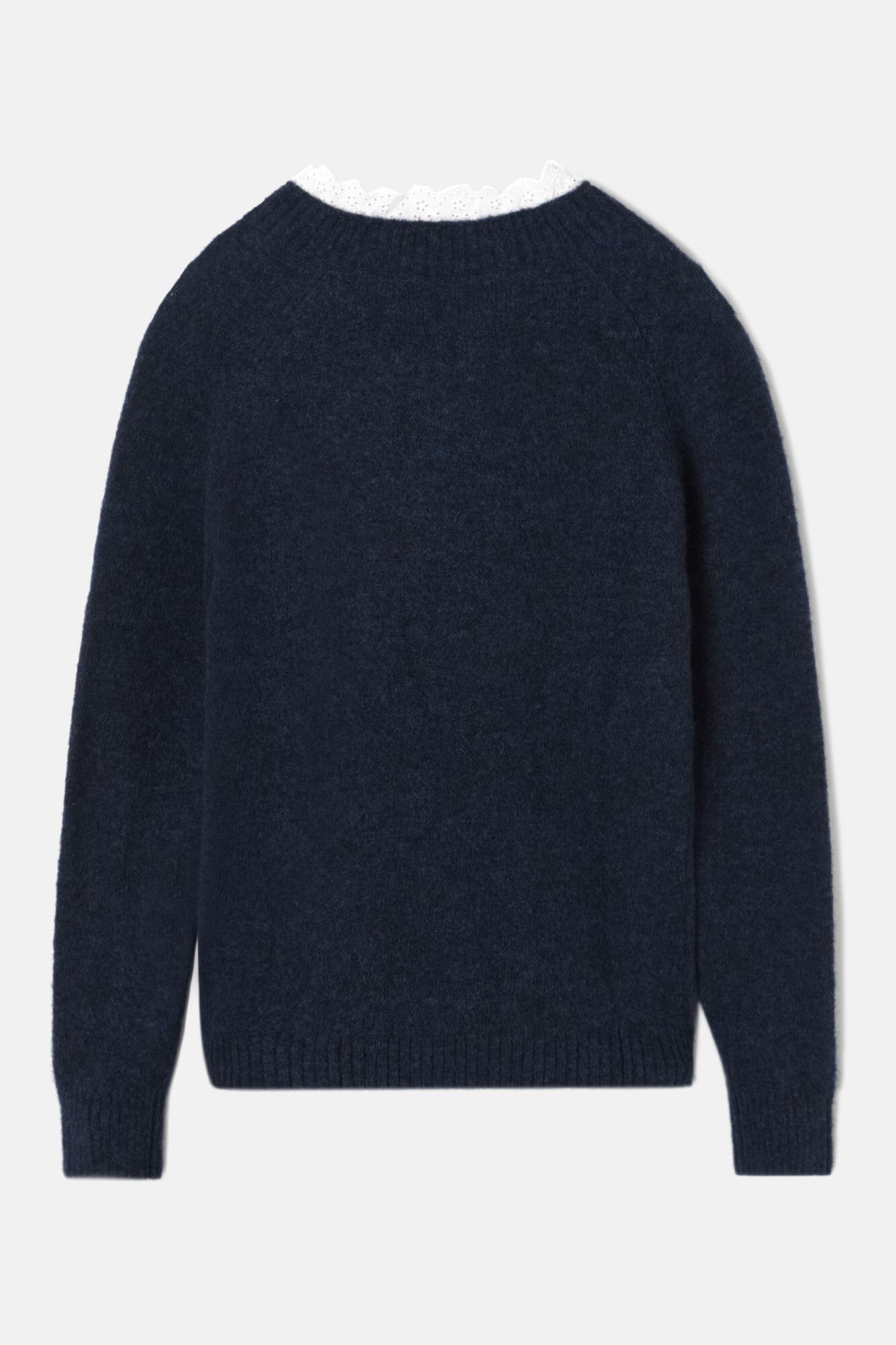 Silbon Jersey punto cuello popel&iacute;n Azul marino