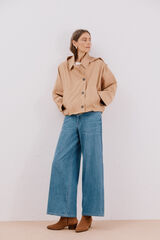 Cortefiel Gabardina curta Tostado