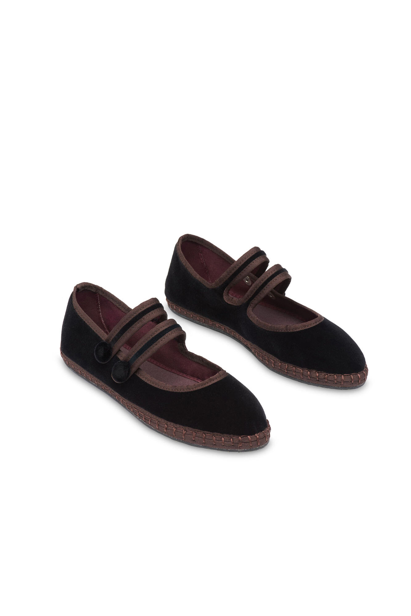Flabelus Veludo Mary Janes