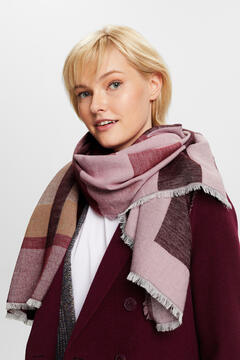 Cortefiel Jacquard scarf made with sustainable fibres Multicolour