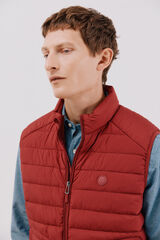 Cortefiel Ultra-light quilted gilet Red