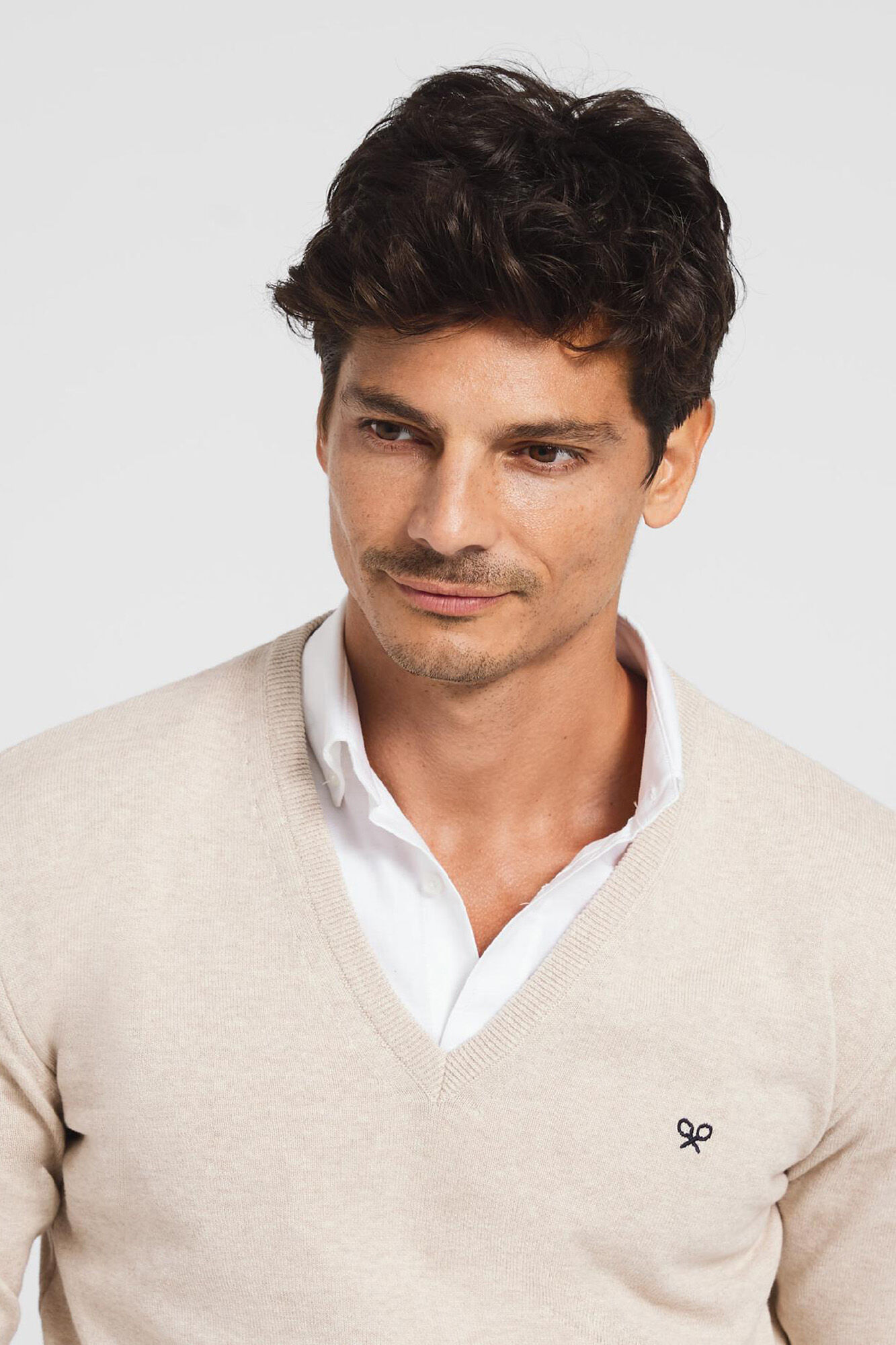 Silbon Jersey pico retro beige Beige