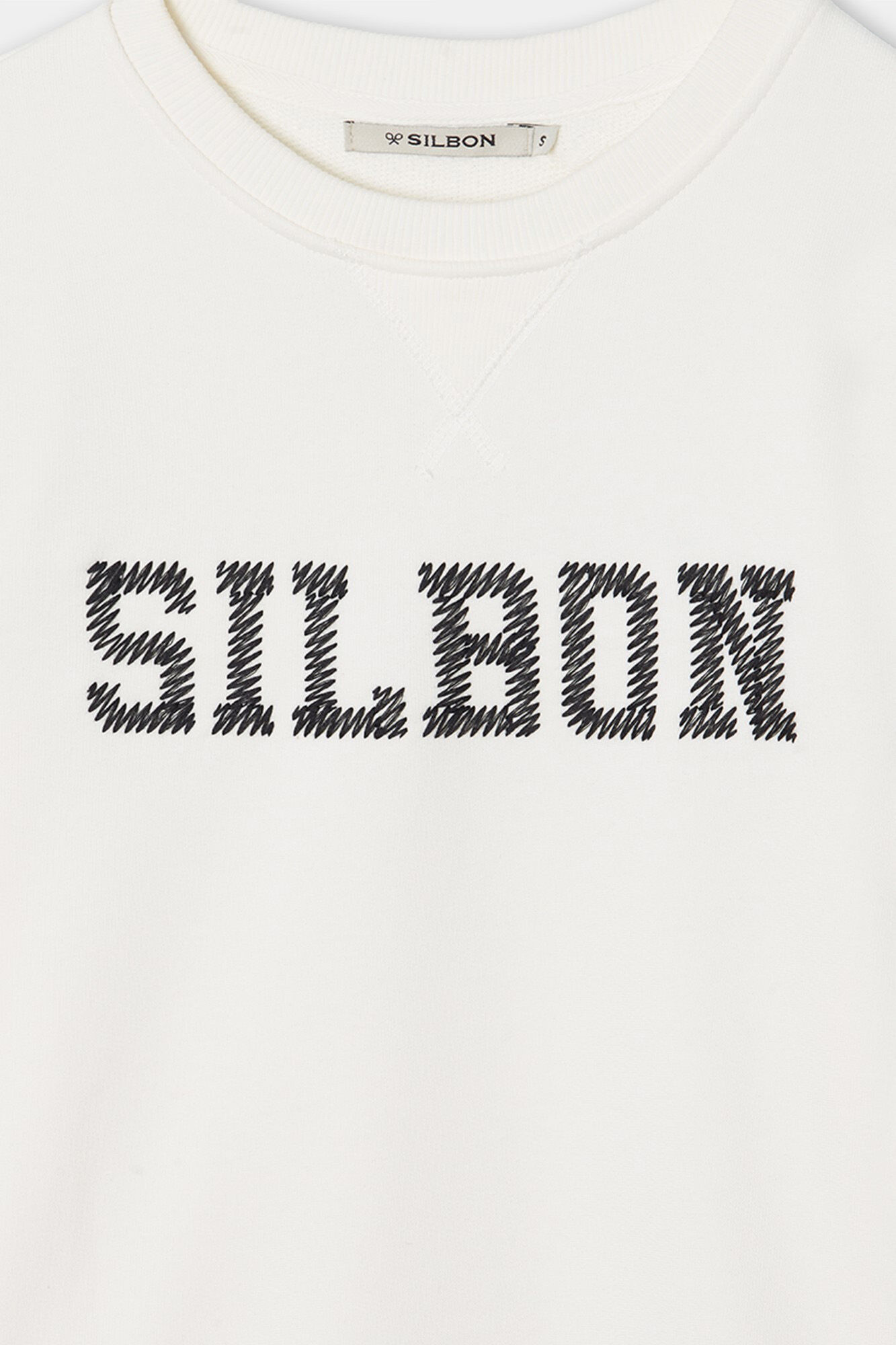Silbon Sudadera woman letras silbon Blanco