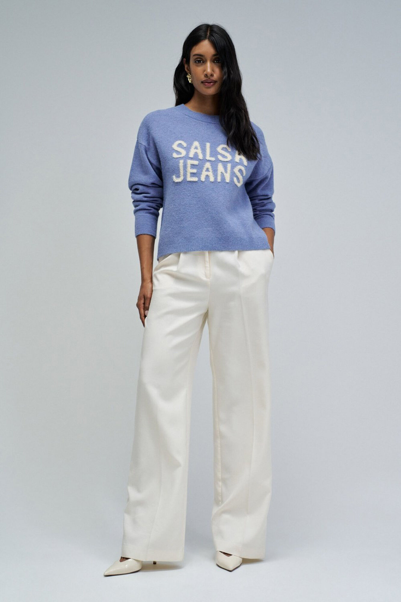 Salsa Jeans Camisola de malha com marca