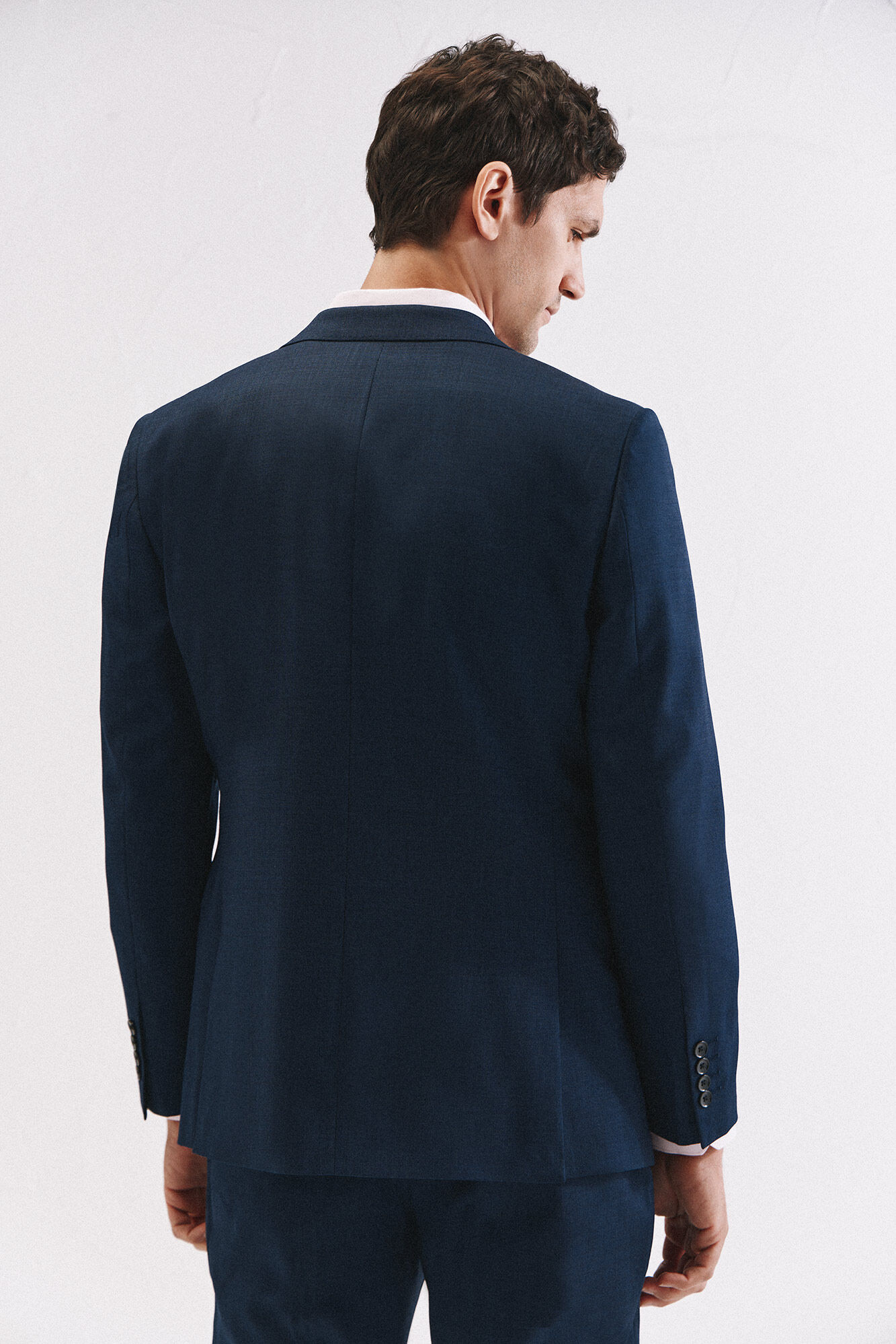 Cortefiel Blue slim fit blazer Blue