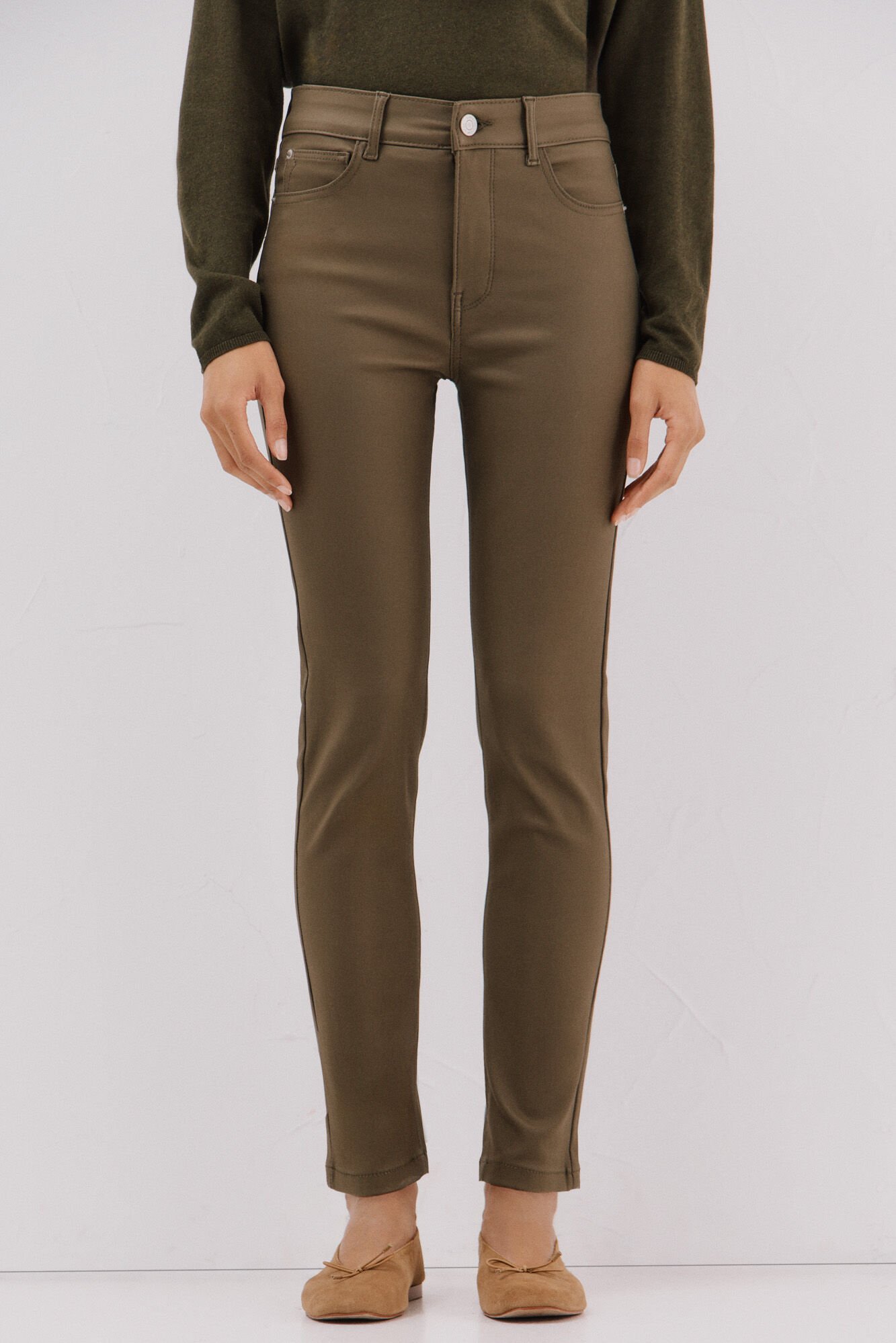 Cortefiel Sensational resin coated pants