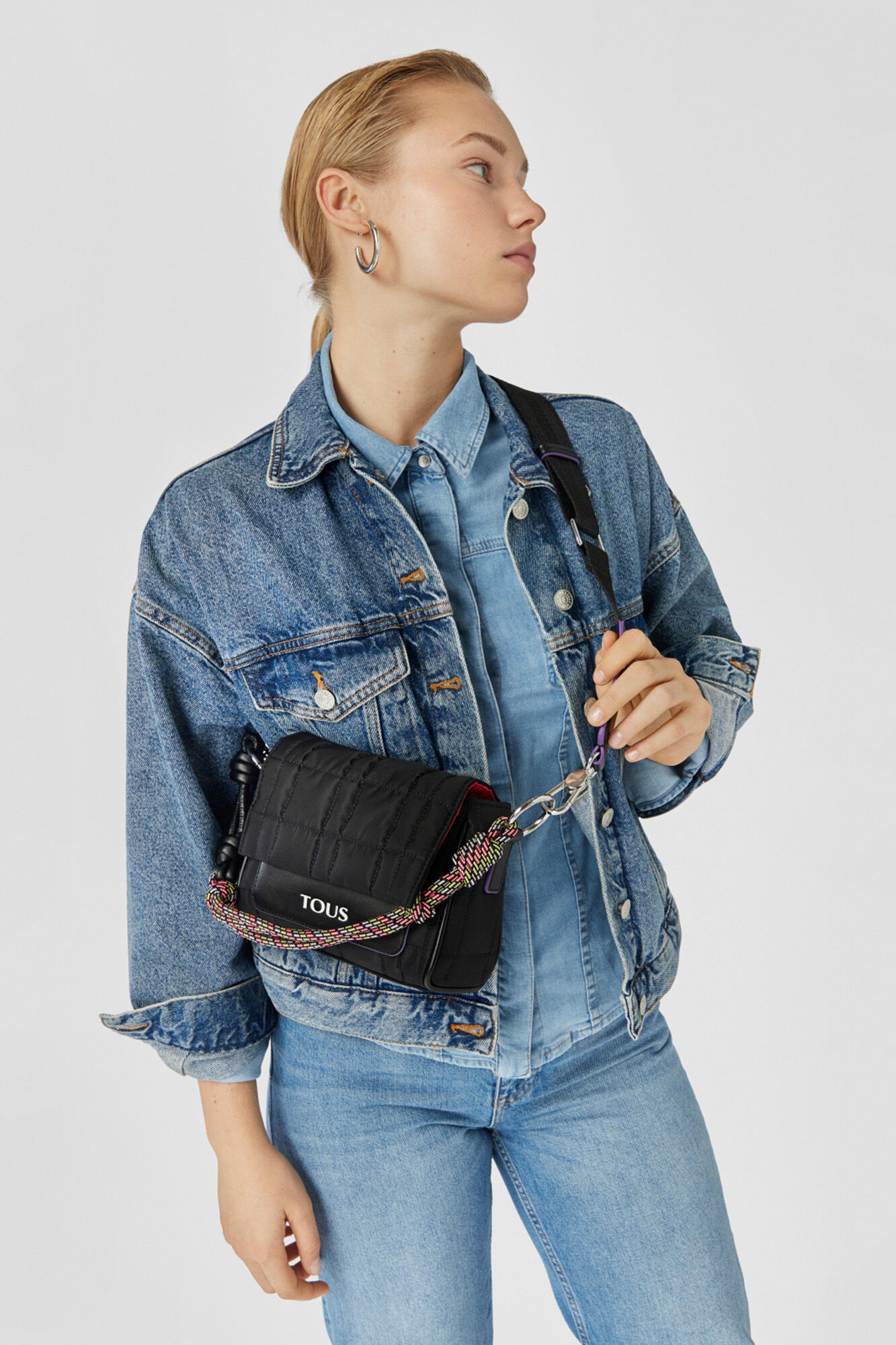 Tous Bandolera peque&ntilde;a negra TOUS Empire Padded Negro