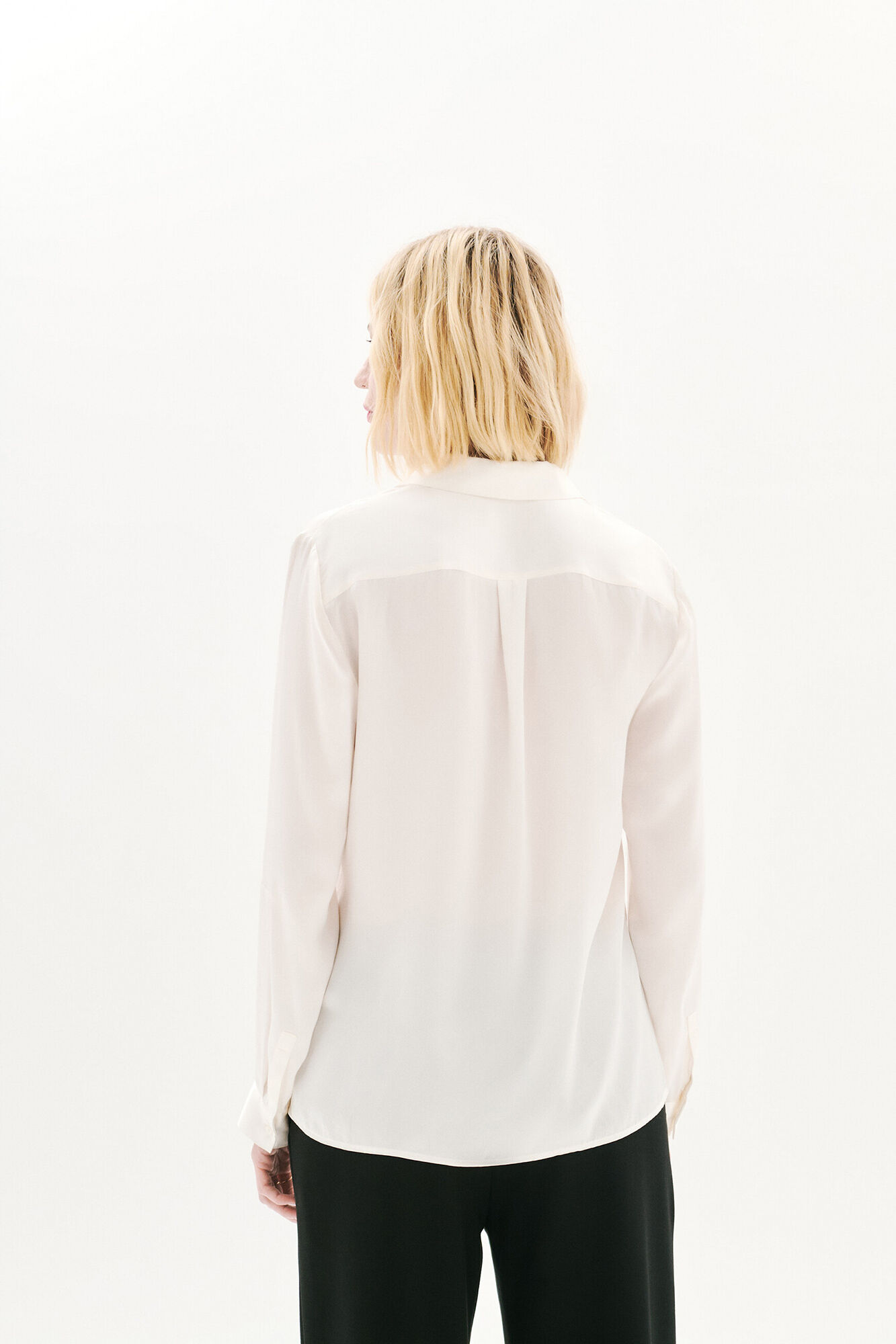 Caroll 100% silk shirt Ivory