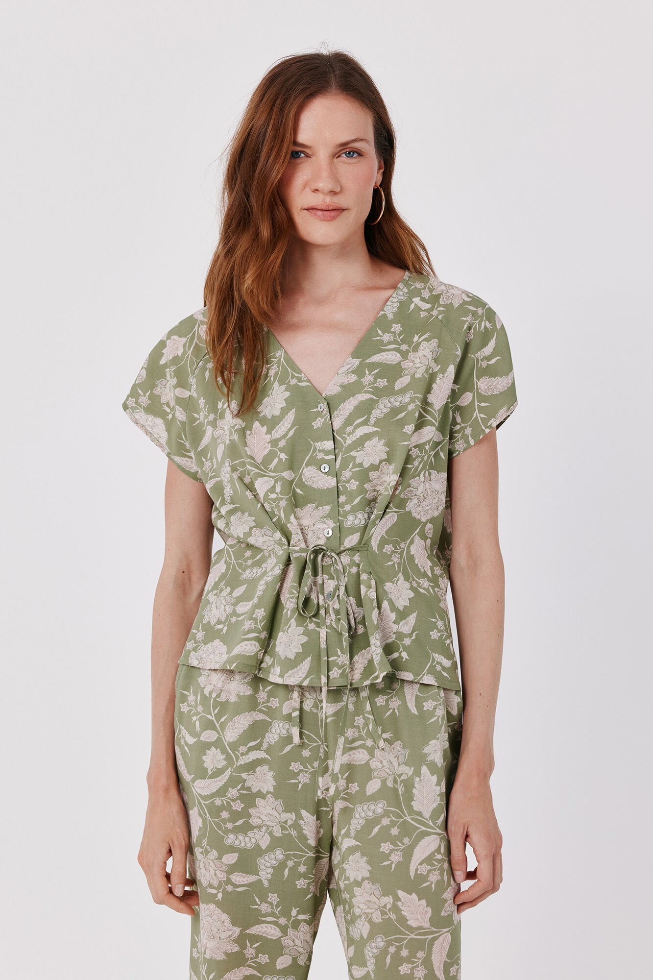 Cortefiel Blusa estampada