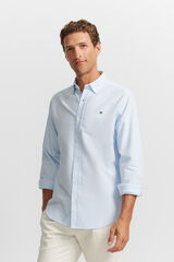 Silbon Oxford cutaway sport shirt Blue