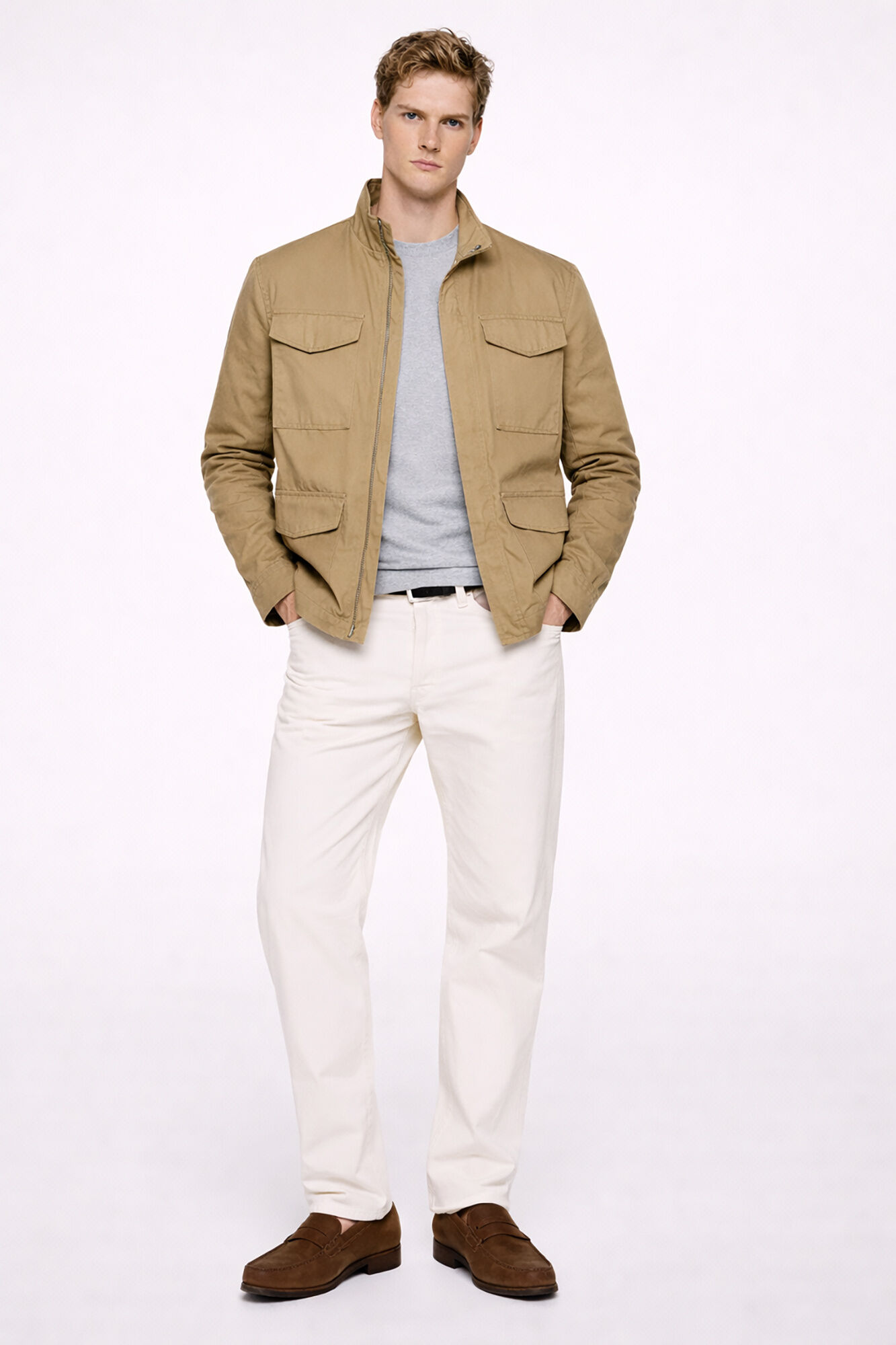 Selected Parka de hombre cierre cremallera