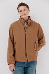 Cortefiel Wool jacket Camel