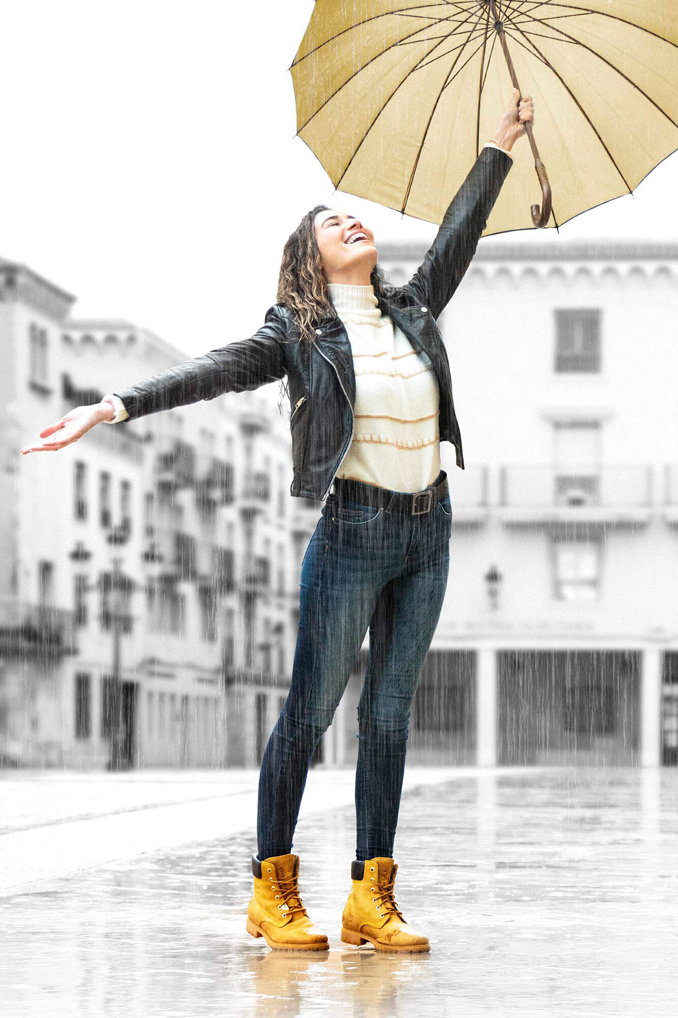 Panama Jack Botas de piel con forro interior de piel Camel