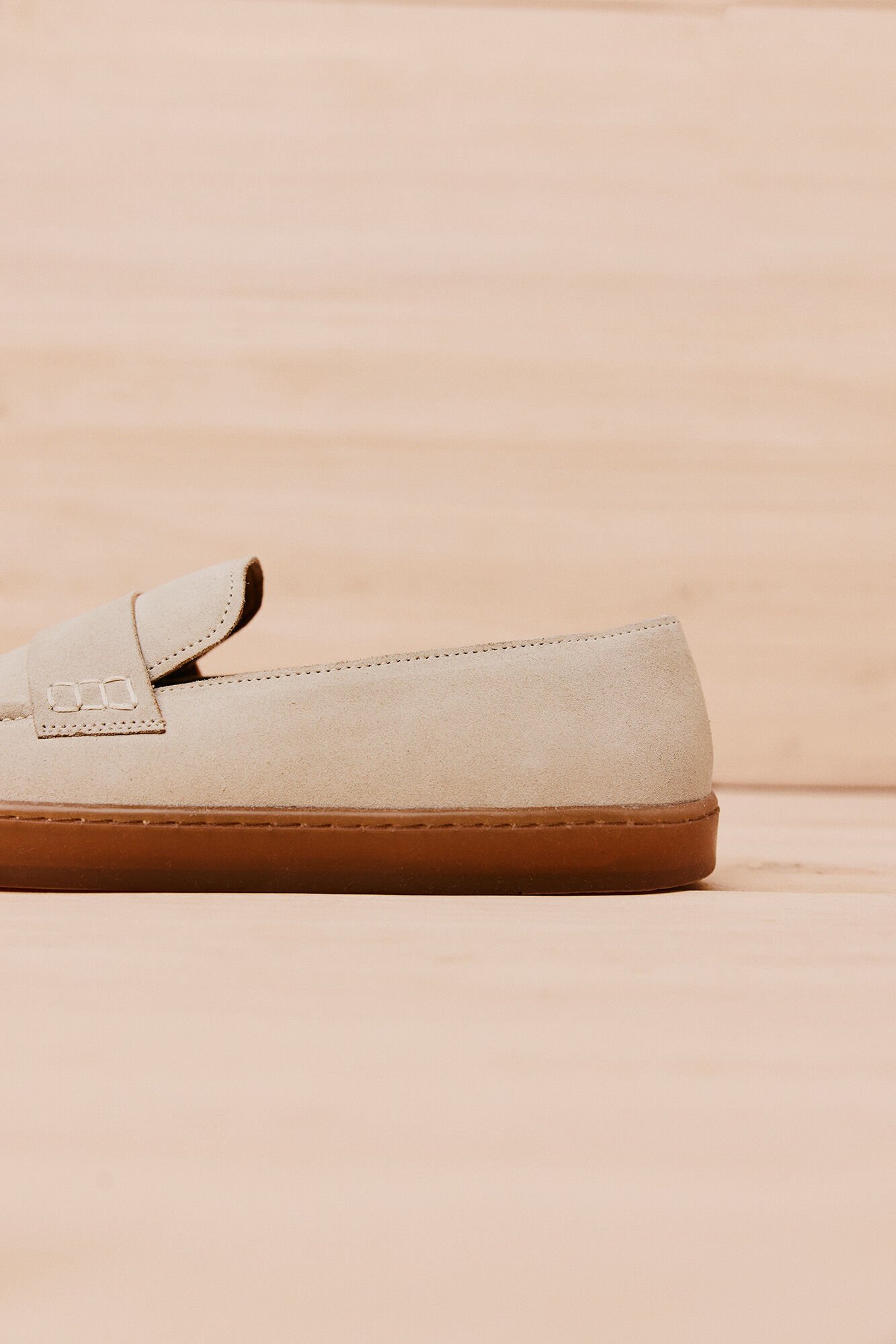 OOTO Mocassim de pele Castanho