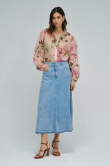 Salsa Jeans Light denim skirt Blue
