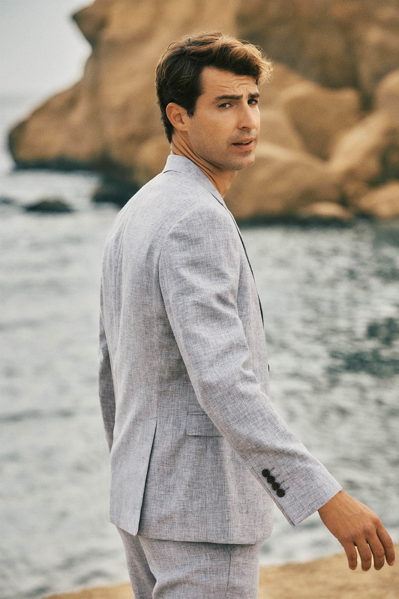 Selected Americana confeccionada con lino