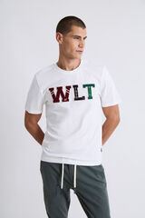 Williot T-shirt com o logo da WLT Branco