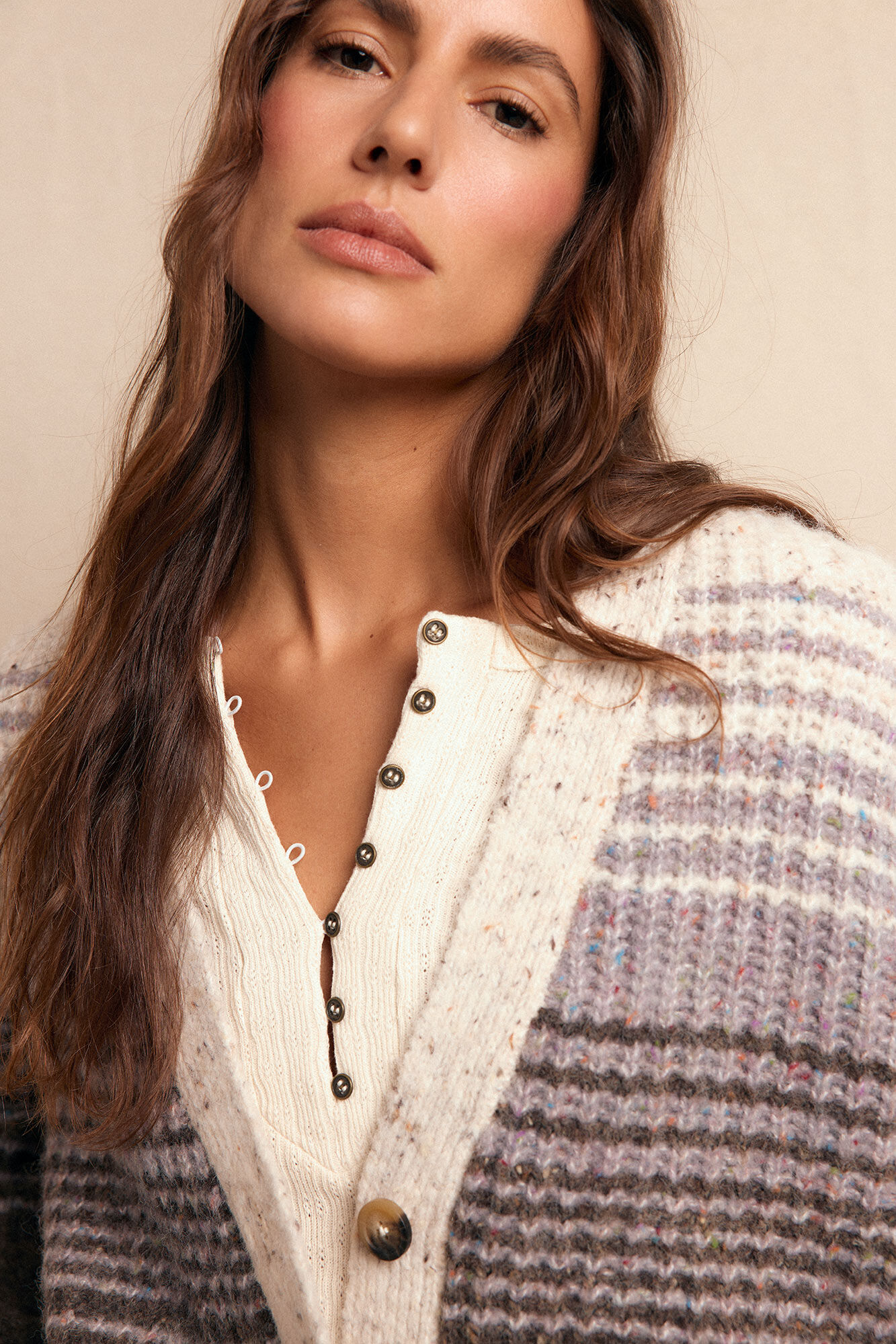 Slowlove Jaqueta curta degrad&ecirc; Cinzento