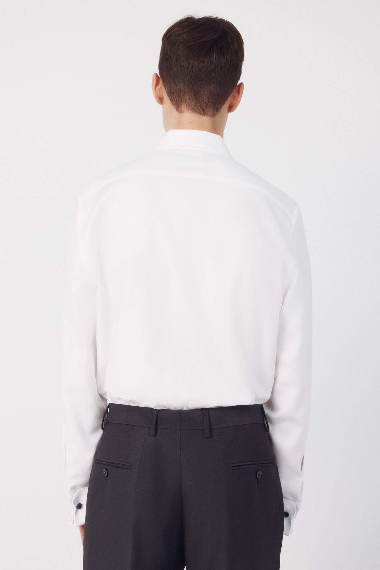 Cortefiel Plain easy-iron dress shirt White