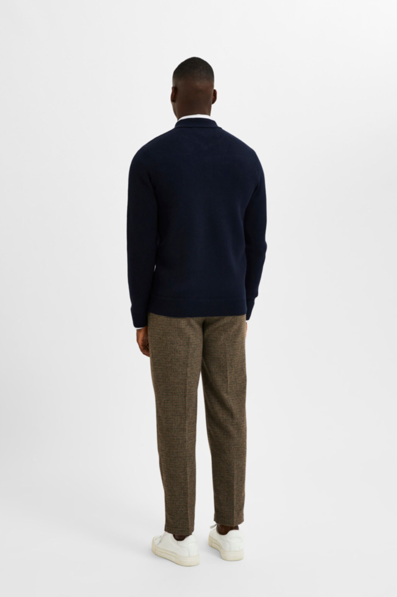 Selected Zipped cardigan Grey