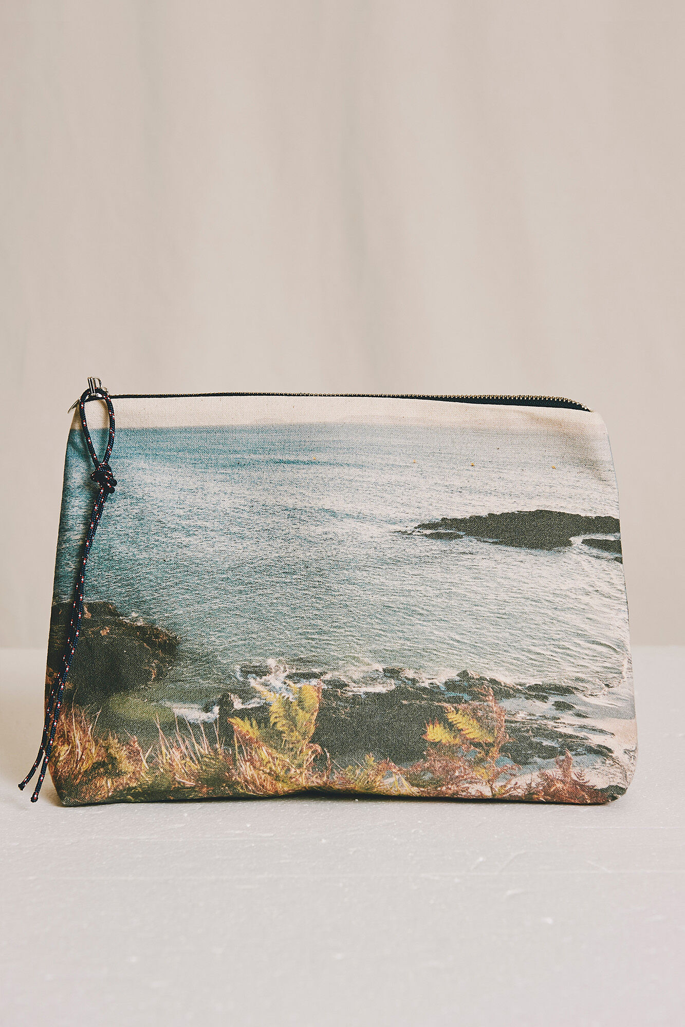 Zubi Pouch pragueira canvas Estampado azul