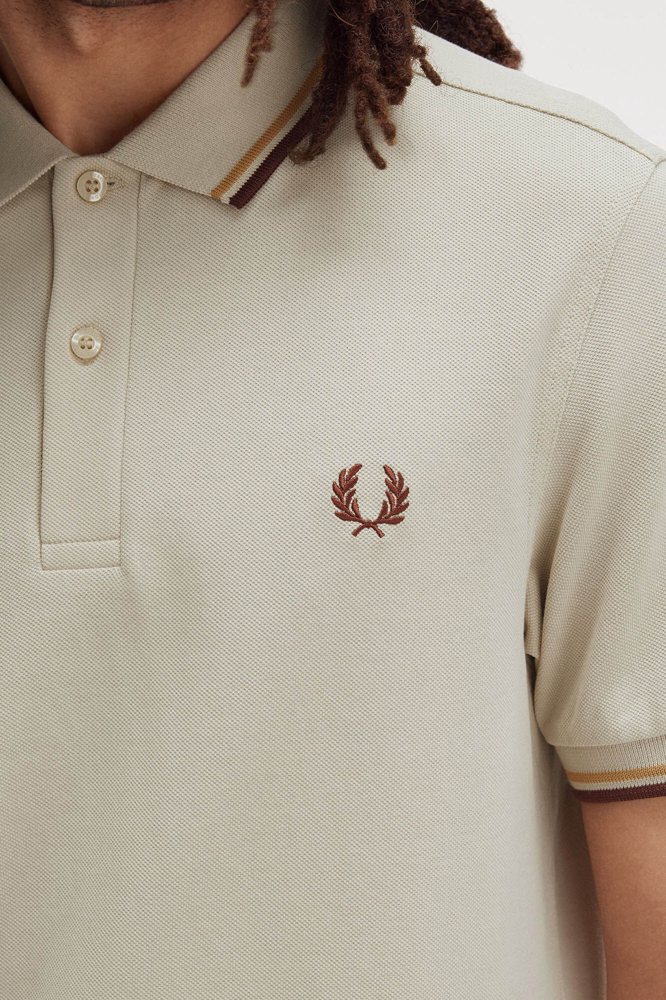 Fred Perry Camisa p&oacute;lo b&aacute;sica de manga curta Fred Perry