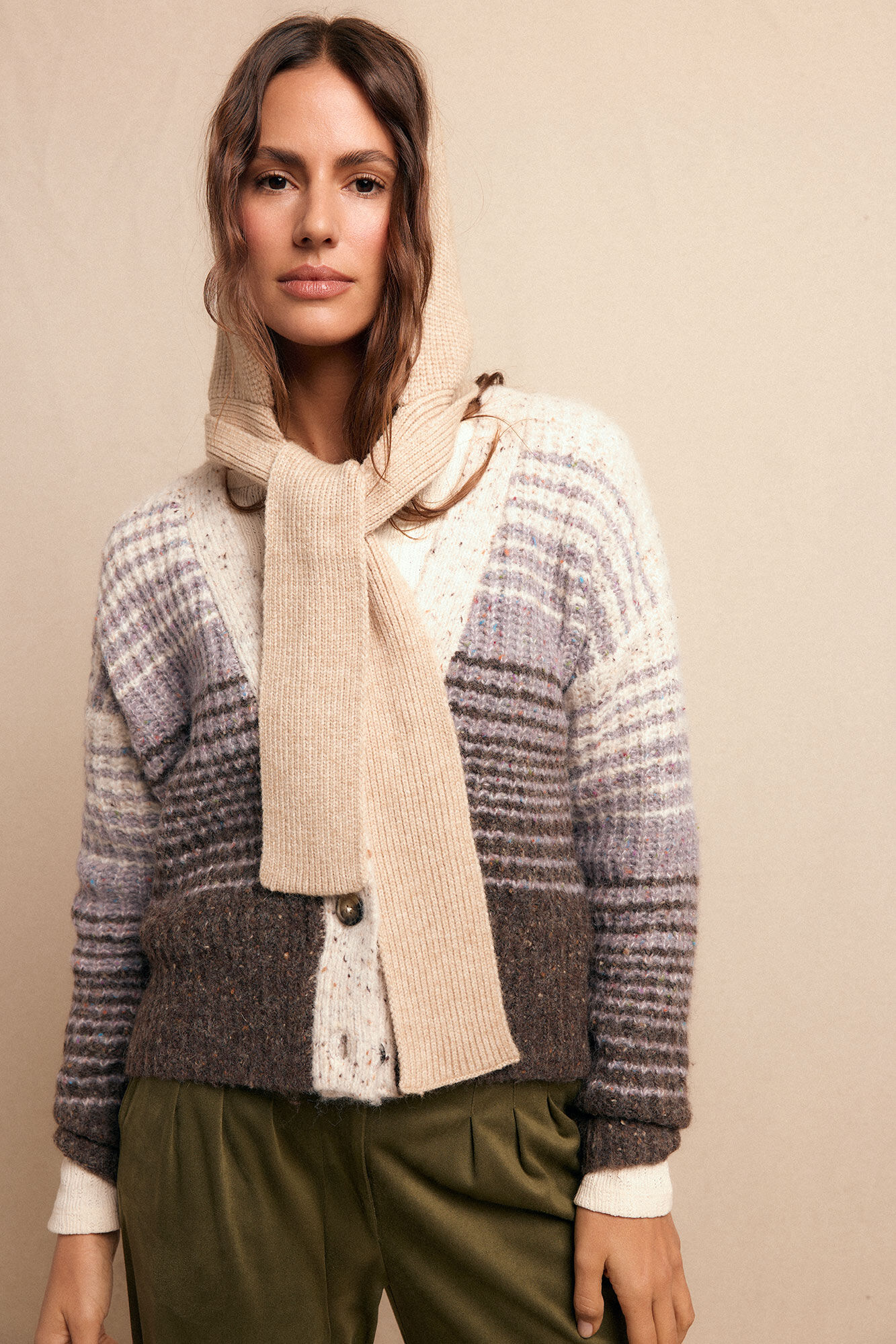 Slowlove Balaclaba punto Tostado