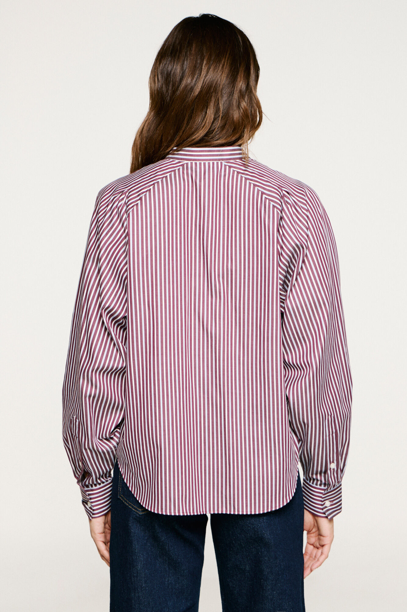 Selected Camisa cuello mao 100% algod&oacute;n org&aacute;nico. Rosa