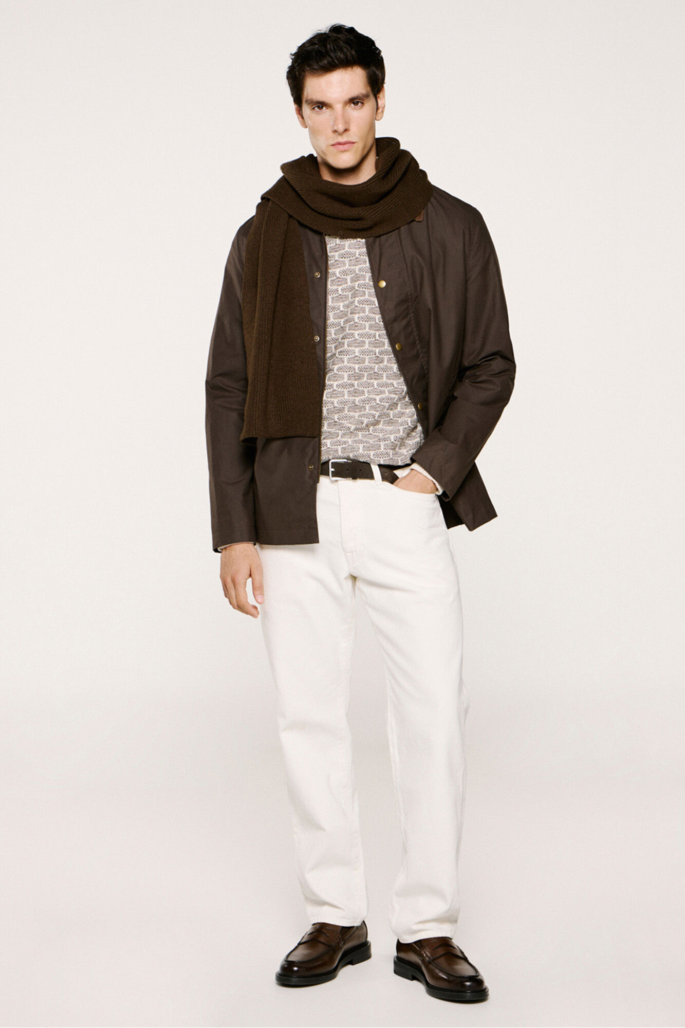 Selected Blus&atilde;o de gola de veludo cotel&ecirc; 100% algod&atilde;o org&acirc;nico 