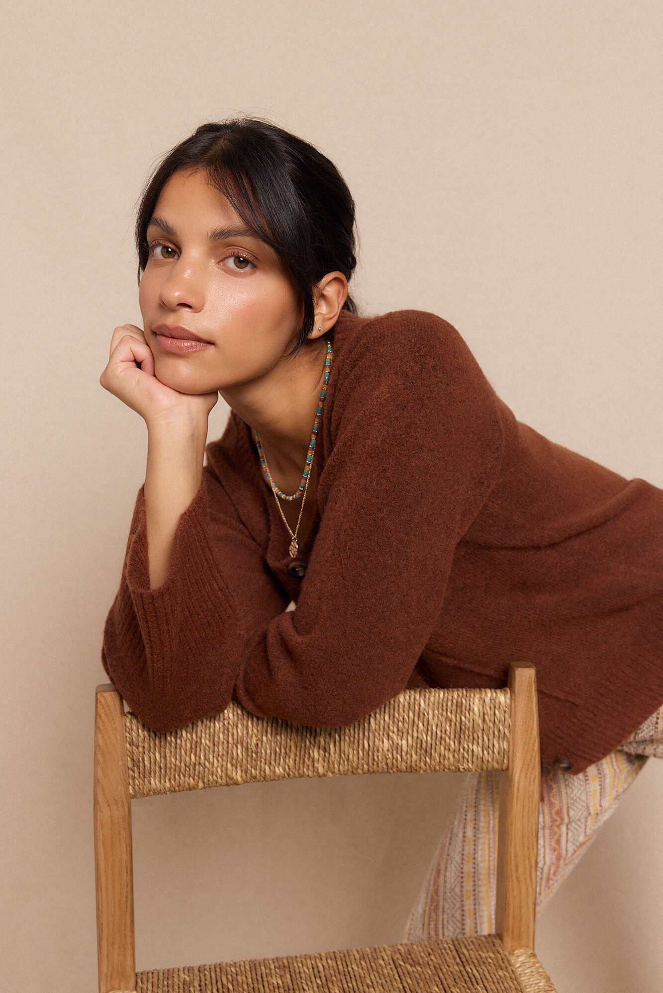 Slowlove Casaco malha Castanho