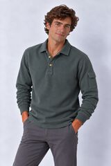Cloking Sweatshirt Polo Bolso Azul
