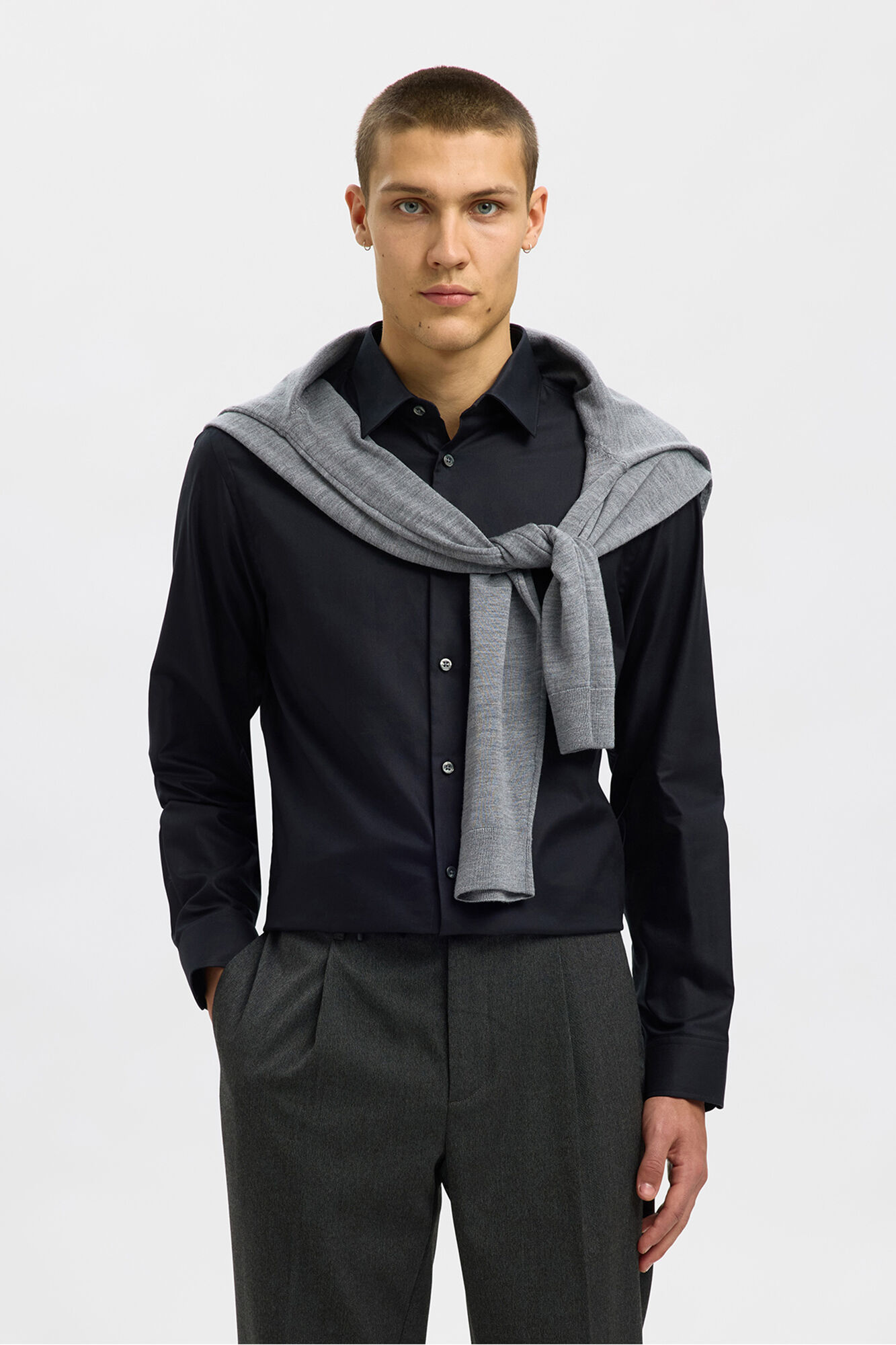 Selected Slim Fit Formal Shirt Black