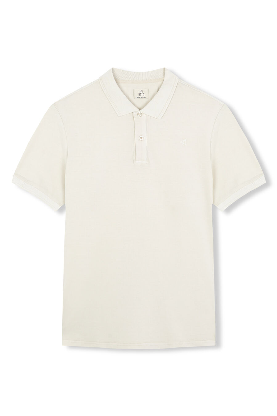 OOTO Polo piqu&eacute; lavado bordado avi&oacute;n Beige