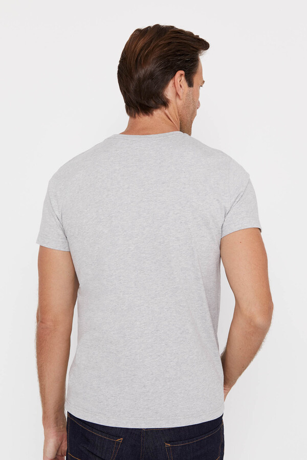 Cortefiel T-shirt básica Cinzento